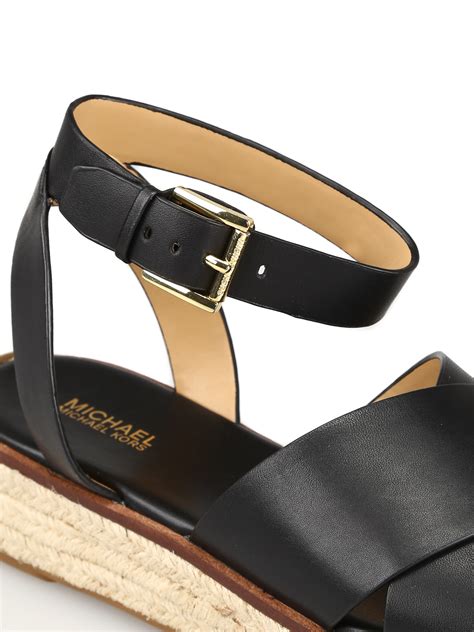 michael kors black sandals sale.